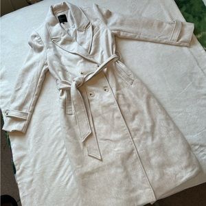 Dynamite Beige Lapel Trench Coat